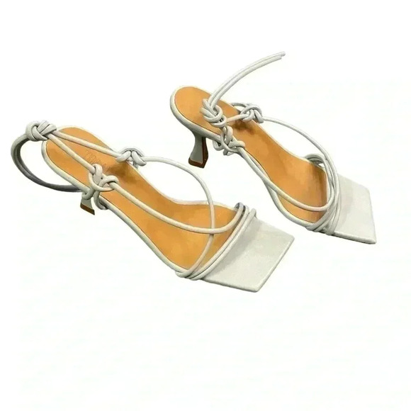 TORAL Knotted Heel In Baby Blue Size 8 - Picture 5 of 8